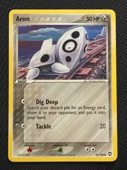 Aron 42/108 Power Keepers non-holo Tomokazu Komiya Gallery ~ Pokemon TCG - Image 1
