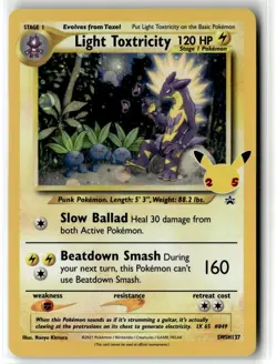 Light Toxtricity ⭐ SWSH137 Holo Promo SWSH Black Star 2019 Pokemon NM - Image 1