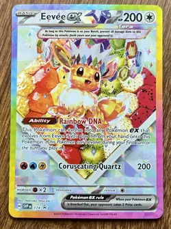 EEVEE EX 174 full art 2025 Pokemon SV Prismatic Evolutions PRE EN Promo NM - Image 1