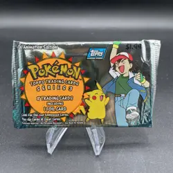 Topps Pokemon Series 3 TV Animation Edition Factory Sealed Pack - Pikachu 🔥 - Image 2