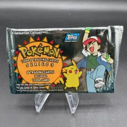 Topps Pokemon Series 3 TV Animation Edition Factory Sealed Pack - Pikachu 🔥 - Image 3