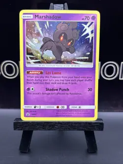 Marshadow - SM85 - Sun & Moon Black Star Promo Holo Pokemon LP - Image 2
