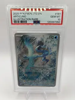 2025 Pokemon Articuno Journey Together IR 161/159 PSA 10 - Image 1