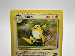 Raichu 14/102 Base Set Unlimited Holo Rare Pokemon TCG MP - Image 2