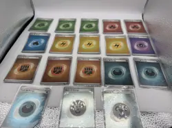 Pokemon 151 TCG Cosmo Holo Energy Set Of All 8 W/Swirl -PLUS 10 Bonus (18 Total) - Image 1