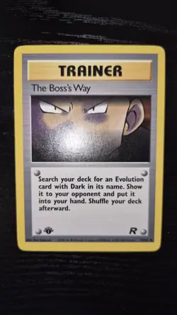 The Boss’s Way 1st edition Team Rocket 73/82 WOTC vintage Pokemon NM - Image 1