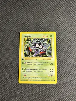 Pokemon TCG Tangela 66/102 1st Edition Base Set (Shadowless) Common HP/DMG - Image 3