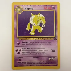 Pokemon TCG Hypno Fossil Non Holo Rare 23/62 Vintage WotC LP - Image 1
