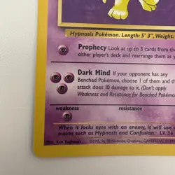 Pokemon TCG Hypno Fossil Non Holo Rare 23/62 Vintage WotC LP - Image 4