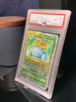 2002 Pokemon Legendary Collection Venusaur Reverse Foil PSA 8 - Image 3