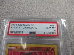 Pokemon GO Radiant Charizard PSA 10 011/078 2022 Gem Mint English - Image 2