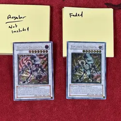 YUGIOH FADED Ink Error Exploder Dragonwing RGBT-EN040 Ultimate Rare 1st Edition - Image 1