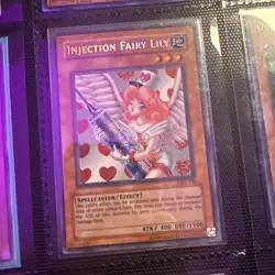 YuGiOh Injection Fairy Lily LOD-100 Secret Rare Legacy of Darkness LP - Image 1