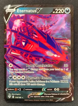 Eternatus V 116/189 Darkness Ablaze Ultra Rare Holo Pokemon TCG Card NM - Image 1