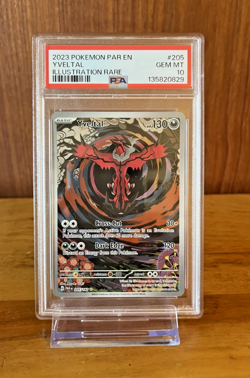 Yveltal 205/182 - Illustration Rare - Pokemon TCG Paradox Rift - PSA 10 GEM MINT - Image 1