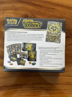 POKEMON CENTER TCG SCARLET & VIOLET SURGING SPARKS ETB ELITE TRAINER BOX SEALED - Image 2