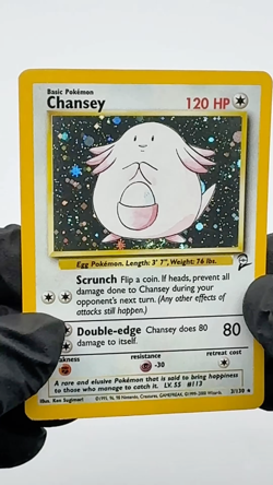 2000 Pokemon Chansey 3/130 Lightly Played Holo Rare Base Set 2 Vintage WOTC - Image 2