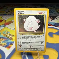 Pokemon Card Chansey 3/130 Base Set 2 Holo Rare WOTC NM REALLY NICE - Image 1