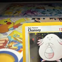 Pokemon Card Chansey 3/130 Base Set 2 Holo Rare WOTC NM REALLY NICE - Image 2