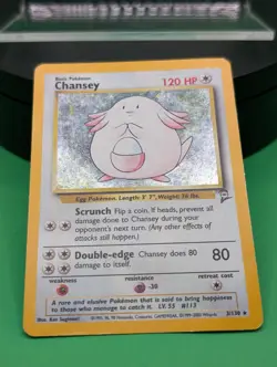 Chansey 3/130 Base Set 2 Holo Rare 2000 English Pokemon TCG Card WoTC - Image 4