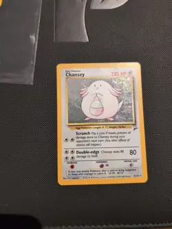 Chansey 3/130 MP Holo Rare Base Set 2 WOTC 2000 Pokemon Card TCG English Vintage - Image 1