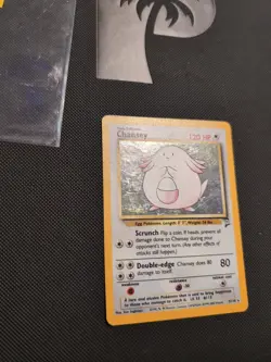Chansey 3/130 MP Holo Rare Base Set 2 WOTC 2000 Pokemon Card TCG English Vintage - Image 2