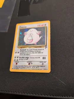 Chansey 3/130 MP Holo Rare Base Set 2 WOTC 2000 Pokemon Card TCG English Vintage - Image 5