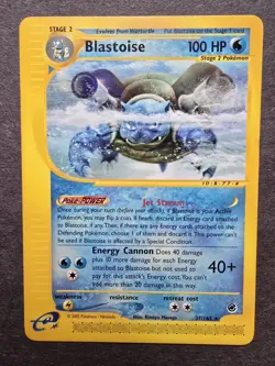 Pokemon Expedition Blastoise 37/165 Non-Holo NM - Image 1