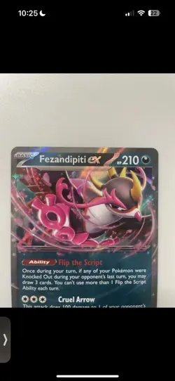 Fezendipiti EX 38/64 Shrouded Fable Collectible Card - Image 2