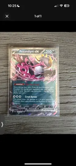 Fezendipiti EX 38/64 Shrouded Fable Collectible Card - Image 4
