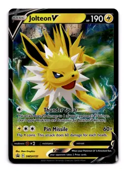 Jolteon V - - SWSH151 SWSD: SWSH: Sword & Shield Promo Cards Promo Holo NM - Image 1