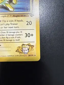 Pokemon TCG Lt. Surge's Jolteon 28/132 Gym Challenge Non-Holo Rare Card - Image 3