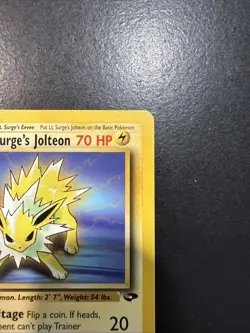 Pokemon TCG Lt. Surge's Jolteon 28/132 Gym Challenge Non-Holo Rare Card - Image 4