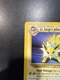 Pokemon TCG Lt. Surge's Jolteon 28/132 Gym Challenge Non-Holo Rare Card - Image 5