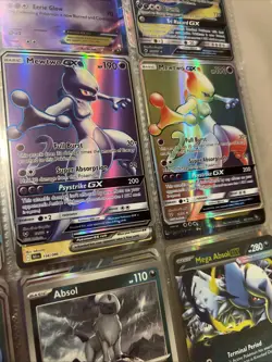 Mewtwo GX 72/73 2017 Mewtwo GX 76/73 Rainbow Rare Shining Legends Pokemon Cards - Image 1