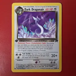 Dark Dragonair 33/82 Team Rocket Regular FIRST EDITION Pokemon Card - Image 1