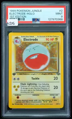 1999 Electrode-Holo #2 First Edition PSA 9 Pokemon Card - Image 1