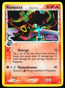 Rayquaza 26/110 Stamped Reverse Holo VLP EX Holon Phantoms Pokemon Card - Image 1