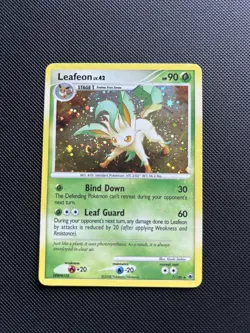 Pokemon Card Majestic Dawn Holo Leafeon Lv.42 7/100 Rare - Image 1