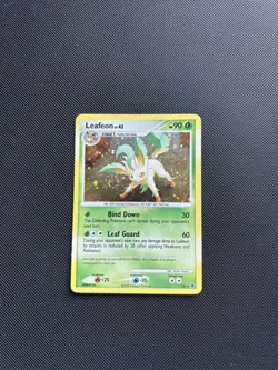 Pokemon Card Majestic Dawn Holo Leafeon Lv.42 7/100 Rare - Image 2