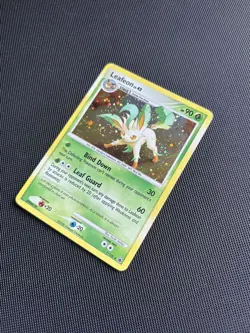 Pokemon Card Majestic Dawn Holo Leafeon Lv.42 7/100 Rare - Image 3