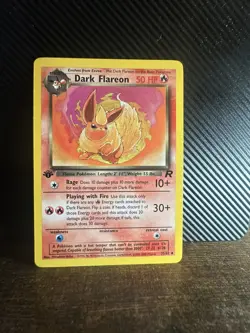 Pokemon TCG Dark Flareon Card 35/82 Team Rocket Regular LP - Image 1