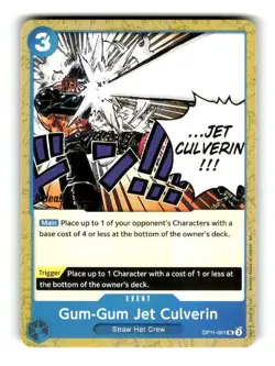 One Piece A Fist of Divine Speed Release Event Card Gum-Gum Jet Culveri OP11-061 - Image 1