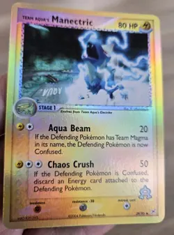 Team Aquas Manectric 29/95 Reverse Holo Foil Ex Magma Vs Aqua 2003 Pokemon Card - Image 1