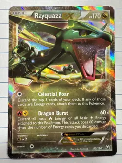 Pokemon TCG Celebrations Rayquaza EX Card 85/124 NM/M Condition - Image 1