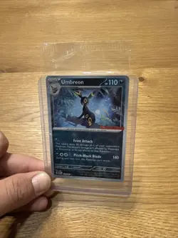 2023 Umbreon 130/197 Gamestop promo Pokemon Card Sealed English Stamped - Image 1