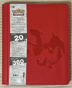NEW Pokemon Premium Ultra-Pro Red Charizard Binder, Holds Up To 360 Cards - Image 2