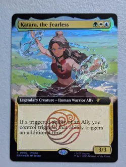 Magic The Gathering x Avatar - Katara The Fearless Promo Card SDCC 2025 - Image 2