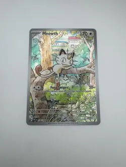 Pokemon TCG Meowth 106/094 Illustration Rare Near Mint Phantasmal Flames English - Image 1