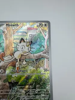 Pokemon TCG Meowth 106/094 Illustration Rare Near Mint Phantasmal Flames English - Image 3